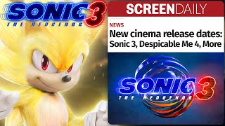 NEW Sonic Movie 3 DELAYED Release Date very confusing [upl. by Dareen]