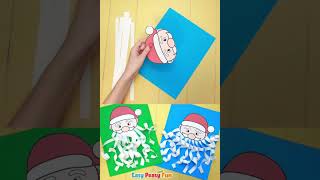 Curly Paper Beard Santa Craft [upl. by Ramalahs]