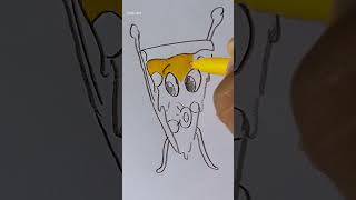 DRAWING DANCING PIZZA drawing art [upl. by Amrak]