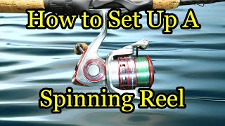 How to Set up a New Fishing Rod and Reel with Line  Spinning Reel Tips and Tricks [upl. by Koblas]