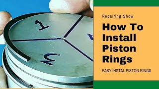 Piston Rings Installation Easily l How To Install Piston Rings [upl. by Eedrahs]