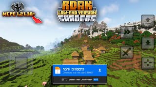 Best shader for MCPE 121  RDAK SHADERS  No Lag 100 Working In MCPE 121 [upl. by Ojillib929]