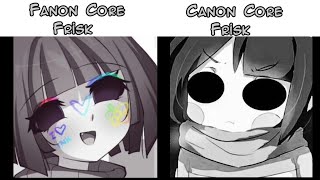 Fanon core frisk vs Canon core frisk [upl. by Howes]