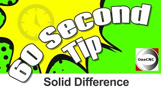 OneCNC 60 Second Tip Solid Difference [upl. by Janeta]