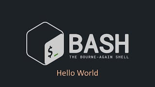 2Bash Scripting  Hello World [upl. by Joelynn]