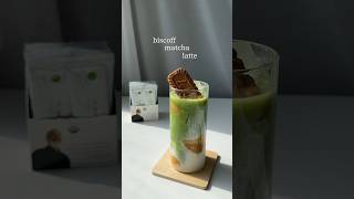 Biscoff matcha latte  fun drink recipe [upl. by Burnham]