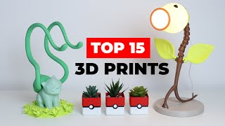 15 COOL 3D Prints YOU MUST SEE  BEST 3D Printing Ideas [upl. by Ellga]