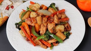 চাইনিজ চিকেন এন্ড ভেজিটেবল স্ট্যার ফ্রাই  Chicken amp Veggie Stir Fry  Bangla Vegetable Recipe [upl. by Annissa216]