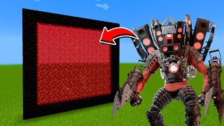 How to Make A Portal To The Titan Speakerman Modified Dimension in Minecraft [upl. by Ahseina]