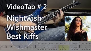 How To Play NIGHTWISH Best Guitar Riffs with TABS [upl. by Anehsak425]