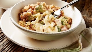 Hearty Ham amp Broccoli Macaroni and Cheese  2014 Milk Calendar [upl. by Kennet616]