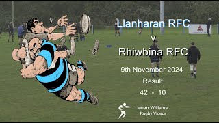 Llanharan RFC v Rhiwbina RFC 9th November 2024 [upl. by Broeker]