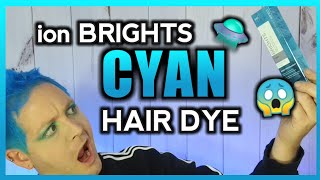 Ion Brights  Turquoise Blue Hair Dye Review amp Tutorial [upl. by Ilrebmyk146]