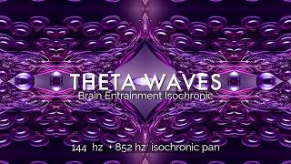 Bilateral Stimulation Flow 852hz ISOCHRONIC  THETA 144hz 4HZ BINAURAL Pure Tone  Open Third Eye [upl. by Htrag256]