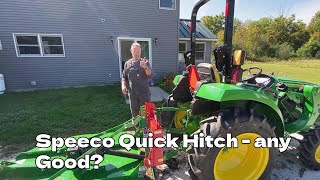 Speeco Quick Hitch from Good Works Tractors  Install and first Impressions [upl. by Nixie271]