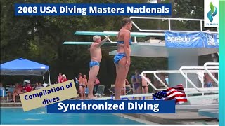 2008 USA diving 1 meter Synchronized Diving competition  USA Diving Masters Nationals [upl. by Kieryt]