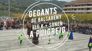 Gegants de Balsareny als 40 anys del Martí i la Carme [upl. by Lunt]