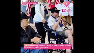 News We Love Veterans receive big sendoff before traveling to Washington DC [upl. by Tansey291]