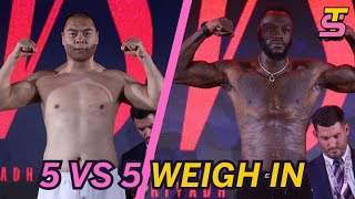 5vs5 WeighIn ft Bivol vs Zinad [upl. by Maharva]