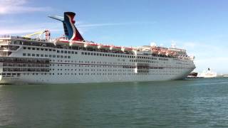 Carnival Sensation leaving Port Canaveral Florida II [upl. by Rooney]