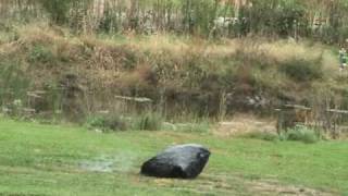 Detonation of Oxyacetylene Mixture in garbage bag [upl. by Henig63]