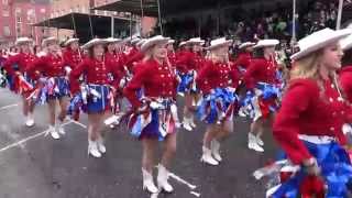 Rangerettes in St Patricks Day Parade  Dublin Ireland  31715 [upl. by Trebornhoj]