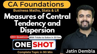 L2  Measures of Central Tendency and Dispersion Complete Revision One Shot With Tricks for Dec 23 [upl. by Eddy]