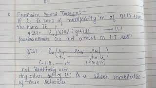 fredholm second theorem [upl. by Maude369]