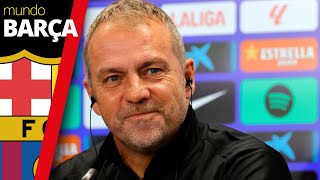 BARÇA Rueda de prensa ÍNTEGRA de Hansi Flick antes del derbi  En español  FC Barcelona  Espanyol [upl. by Ruyam]