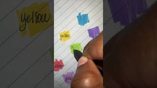 swatching my sharpie s note markers ✨ asmr sharpie colors swatch writetorelax handwriting [upl. by Wivinia826]