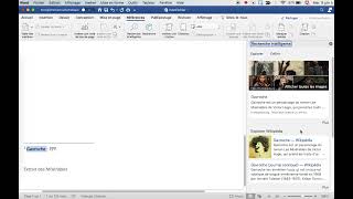 Création de notes de bas de page et dune recherche sur Internet avec Word [upl. by Anuahsar]