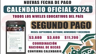 Anuncio oficial pago Coordinación Nacional de Becas fechas depósito  Calendario actualizado [upl. by Skyla]