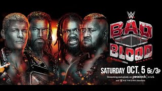 Roman Reigns and Cody Rhodes vs Solo Sikoa and Jacob Fatu  WWE Bad Blood thebloodline [upl. by Oned]