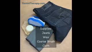 Denim Surgeon How to Wax Jeans [upl. by Enileme]