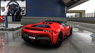 Ferrari SF90 Stradale  Assetto Corsa  Steering Wheel Gameplay [upl. by Georgine]