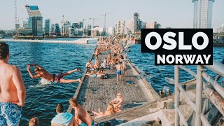 Oslo Norway 🇳🇴  Summer Walk  4K60fps HDR  Walking Tour [upl. by Butta863]