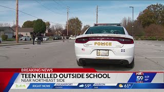 Student shot killed outside KIPP Indy Legacy High School [upl. by Leirbma]