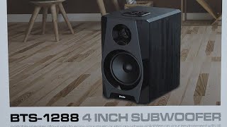 699 PESOS 😁 Brodu BTS1288 4 inch SubWoofer Review and Sound Check 2022 [upl. by Hgielrebma558]