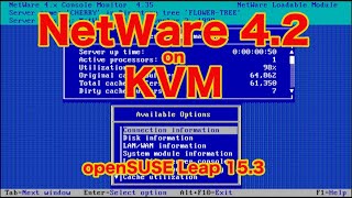 NetWare 42 on KVM openSUSE Leap 15 3 [upl. by Anilos136]