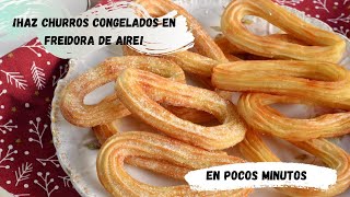 ¡Churros congelados perfectamente crujientes en minutos con una freidora de aire [upl. by Topping]