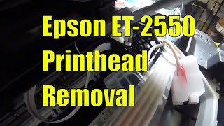 How to replace an Epson ET2550 Printhead [upl. by Oidivo596]