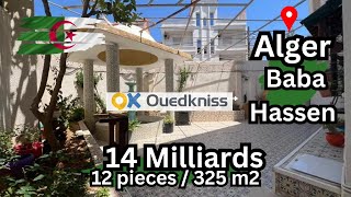 Ouedkniss Alger Hassen 12 pieces 325 m2 [upl. by Eelahs476]