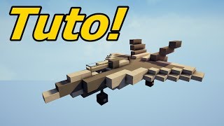 Minecraft Tutoriel avion de chasse [upl. by Oigufer]