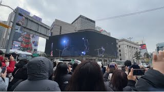 아미로그 Vwith 박효신‘Winter Ahead’ mv 최초 공개 아미들이 명동에 모인이유winterahead btsv [upl. by Einnok]