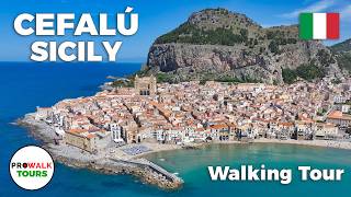 Cefalù Walking Tour Uncovering Sicily’s Treasures Italy 🇮🇹 4K HDR 60 FPS [upl. by Anairt]