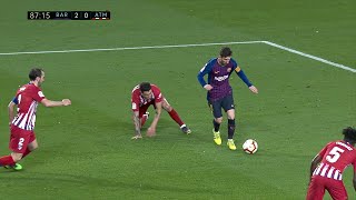 Lionel Messi vs Atletico Madrid 201819 Home 4K UHD English Commentary [upl. by Nosac881]