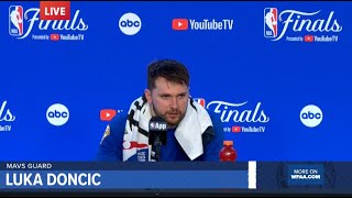 NBA Finals postgame interviews Celtics Mavericks hold press conferences after Boston wins title [upl. by Newmann]