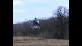 Unmanned MiniHelicopter Gets Weaponized with AA12 Shotgun [upl. by Fadas]