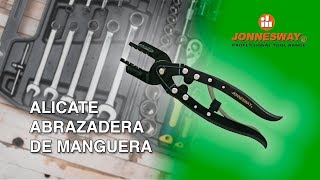 ALICATE ABRAZADERA DE MANGUERA 22 a 55 mm JONNESWAY  SKU 50236 [upl. by Asir]