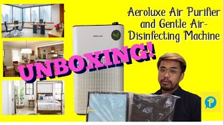 UNBOXING The Aeroluxe Air Purifier and Gentle AirDisinfecting Machine [upl. by Anitirhc628]